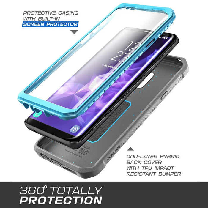 SUPCASE For Samsung Galaxy S9 Plus Case  UB Pro Full-Body Rugged Holster Protective Case with Built-in Screen Protector Cover