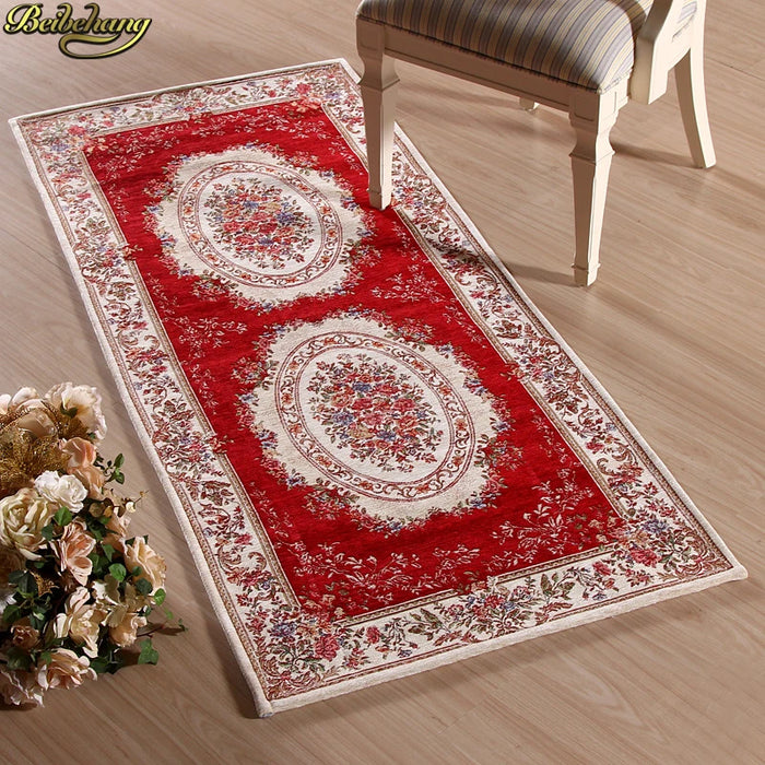 beibehang European pastoral wind floor mats home entrance hall floor mat living room bedroom absorbent non-slip carpet