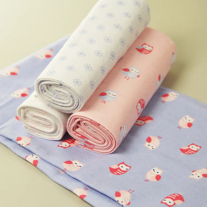 4Pcs/Pack 100% cotton supersoft flannel receiving baby blanket swaddle baby bedsheet 76*76CM baby blankets newborn