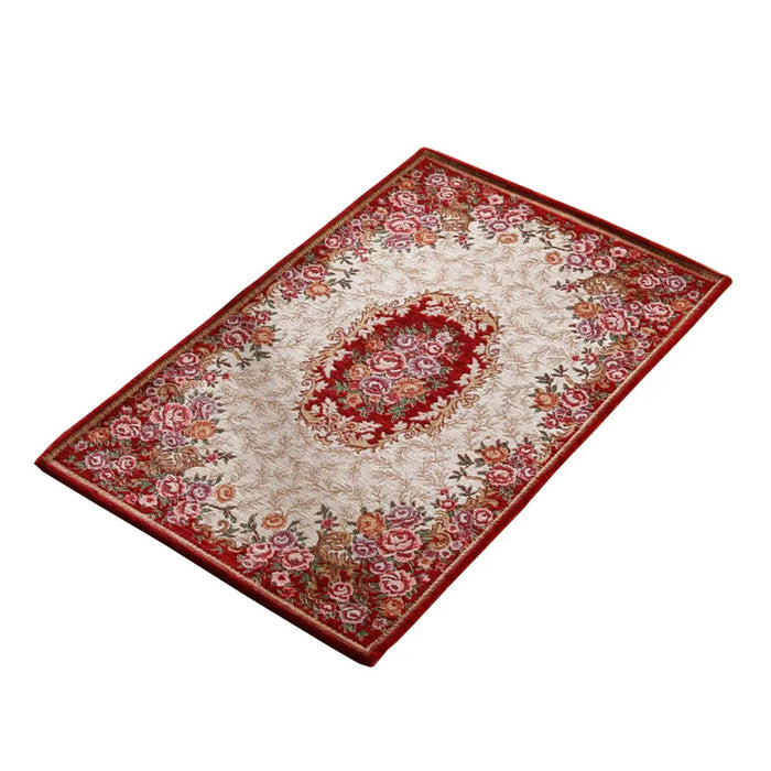 beibehang High-end luxury European jacquard carpet rural wind bedroom carpet floor mat door mat tapis de cuisine Home Decoration