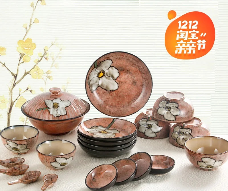 guci  20 Korean tableware set dishes Chinese ceramic bowls  underglaze color home