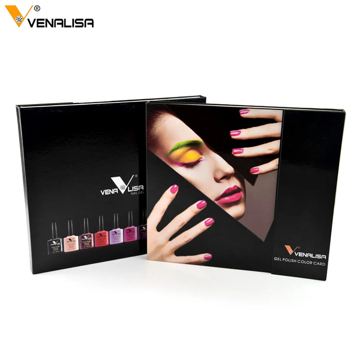 VENALISA False Nail Tips Color Board Nail Art Acrylic Nail Gel Polish Color Chart Palette Display Card Nail Polish Swatch