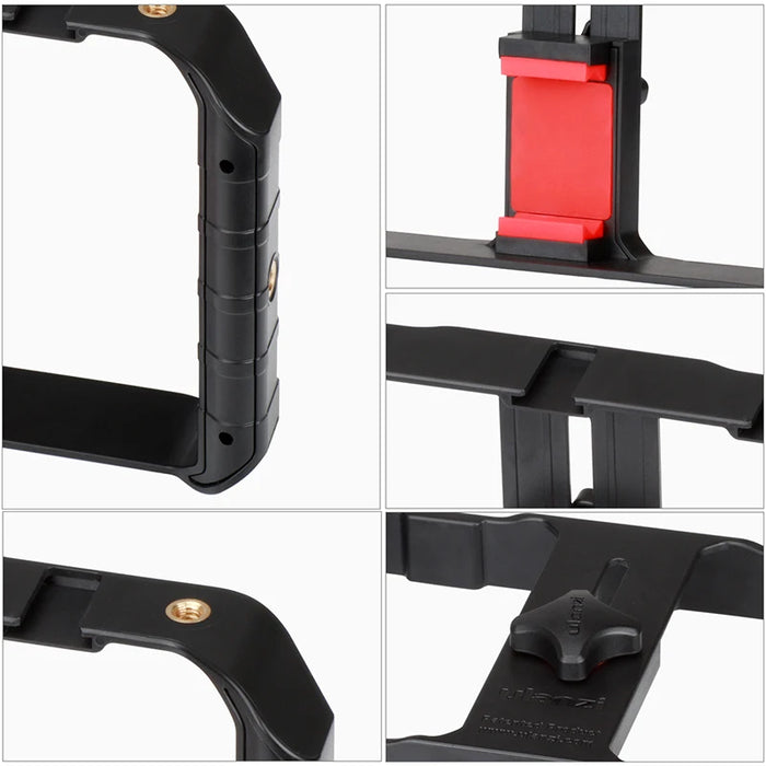 Ulanzi U-Rig Pro Smartphone Video Rig w 3 Shoe Mounts Filmmaking Case Handheld Phone Video Stabilizer Grip Tripod Mount Stand