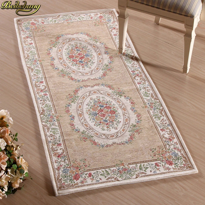 beibehang European pastoral wind floor mats home entrance hall floor mat living room bedroom absorbent non-slip carpet