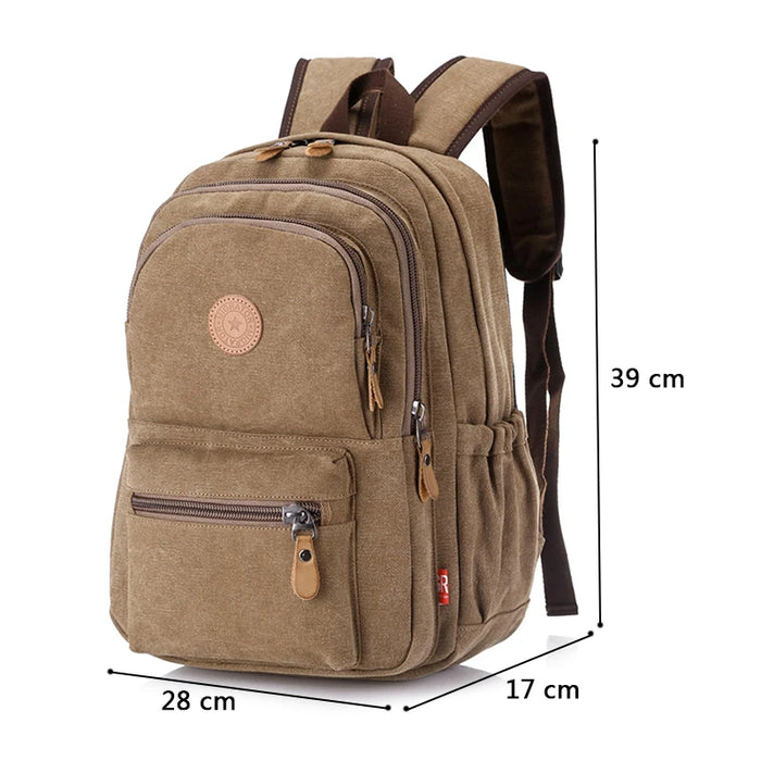 New Fashion Vintage Man's  Backpack Travel Schoolbag Male Backpacks Men Large Capacity Rucksack Shoulder School Bags