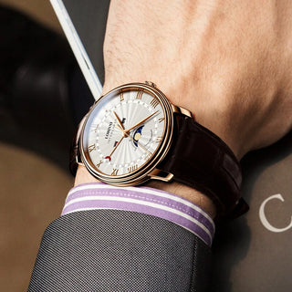 Switzerland LOBINNI Men Luxury Brand Quartz Watch Men Sapphire Waterproof Moon Phase  Japan Quartz Movement Male Wristwacth