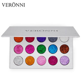 VERONNI Eyeshadow Makeup Glitter Pigment 15 colors waterproof Eye Shadow Cosmetics 100pcs/lot DHL Shipping