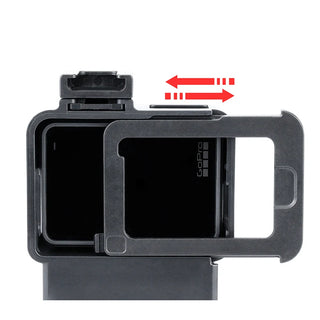 ULANZI V2 Original Vlog Gopro Adapter Case for GoPro Hero 7 6 5 Plastic Housing Case with Extend Microphone Port Cold Shoe Mount