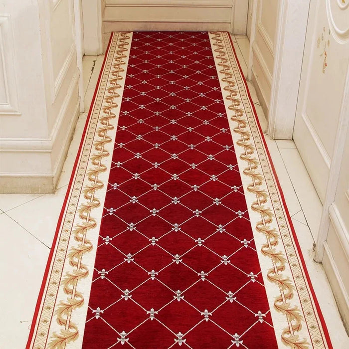 beibehang Custom European carpet door mats bedroom living room staircase corridor carpet vacuum slip custom porch can be cut mat