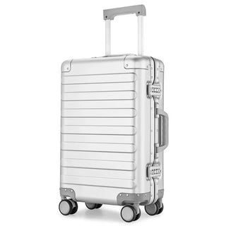 TRAVEL TALE 20" Inch 100% Aluminium Travel Suitcase Spinner Carry On Luggage Trolley On Wheel