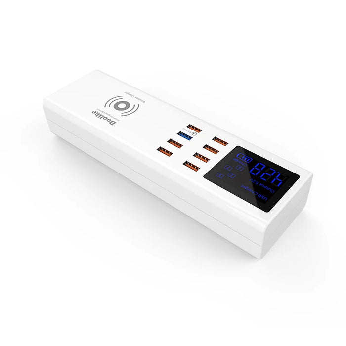 Doolike Digital Display Charging Current Multi-port Smart ChargerAlso comes with a dedicated wireless charger for mobile phones