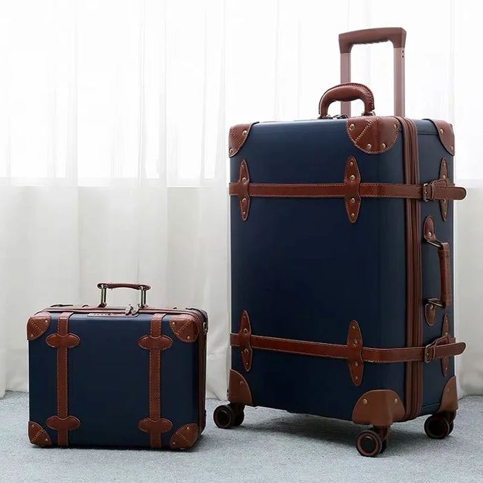 Hot!New Retro soild color Travel Bag Rolling Luggage sets,12"20"24"28"size Women&Men Trolley Suitcases handbag with Wheels