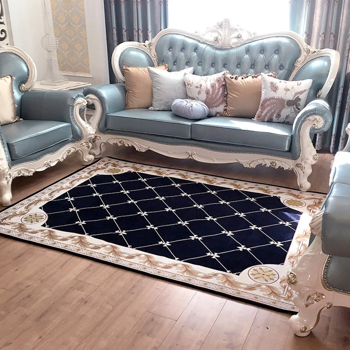 beibehang European-style living room interior carpet High-end bedroom bedside floor mat table mat rectangular home sofa mat