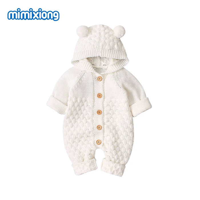 Baby Rompers Knitted Newborn Boy Jumpsuits Autum Long Sleeve Toddler Girl Sweaters Clothes Children Overalls Winter