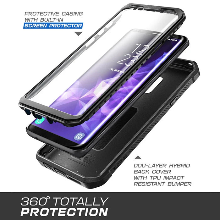 SUPCASE For Samsung Galaxy S9 Plus Case  UB Pro Full-Body Rugged Holster Protective Case with Built-in Screen Protector Cover