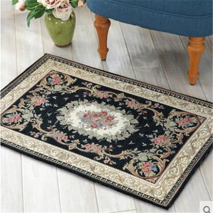 beibehang Luxury European style door mats entrance pad hall kitchen living room entrance door sliding Chenille embroidery mats