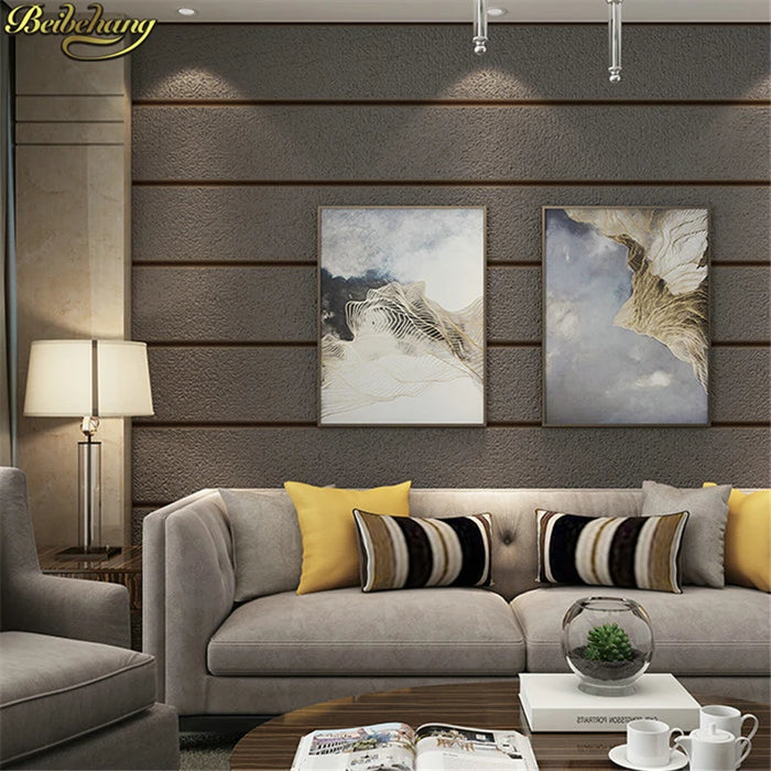 beibehang Vertical and horizontal striped deer leather cashmere marble background 3D wallpaper papel de parede wall paper