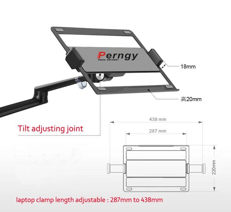 OL-3T 3-in-1 aluminum Multimedia 27" LCD computer monitor riser stand +17"Laptop mount support holder+tablet phone mount bracket