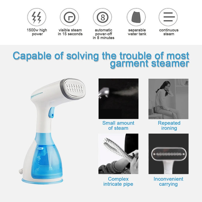 Garment Steamer Household Appliances Vertical Steamer with Steam Irons Brushes Iron for Ironing Clothes for Home Facial Steamer