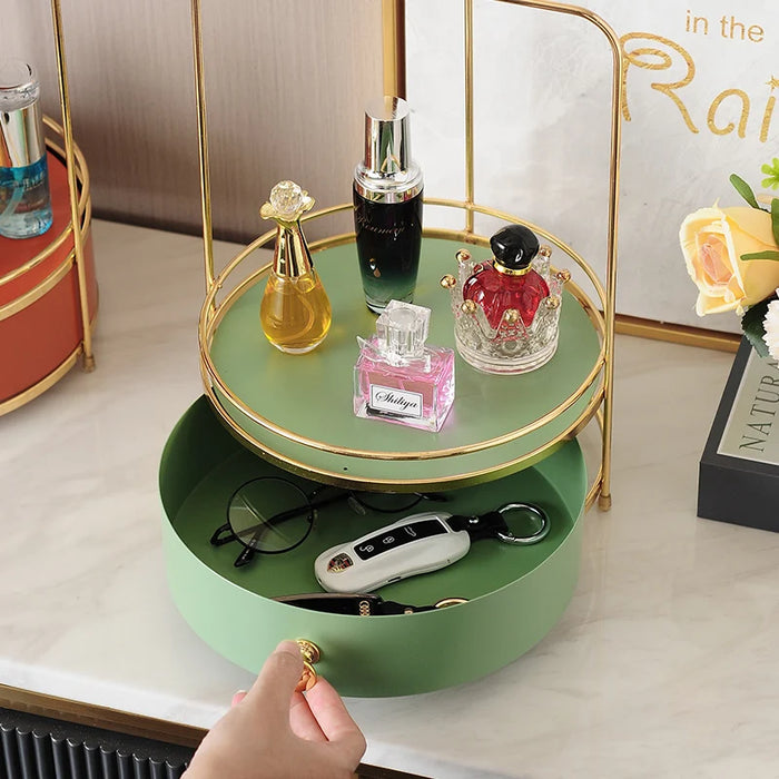 TT Desktop Multi-Layer Toilet Cosmetics Storage Box Skin Care Perfume Dressing Table Storage Rack