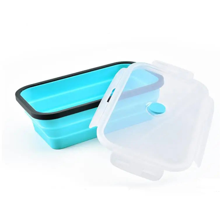 20set 4Pcs/set Silicone Folding Bento Box Collapsible Portable Lunch Box for Food Dinnerware Food Container Bowl SN3861