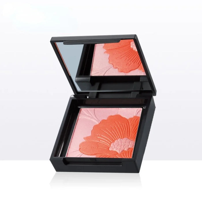 TT Catkin Magic Flower Bright Color Rouge Petals Blush Side Shadow Brightening Skin Color Orange Pearl with Brush Portable