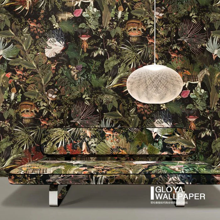 TT New Wallpaper Original Imported High-End Extinct Animal Living Room