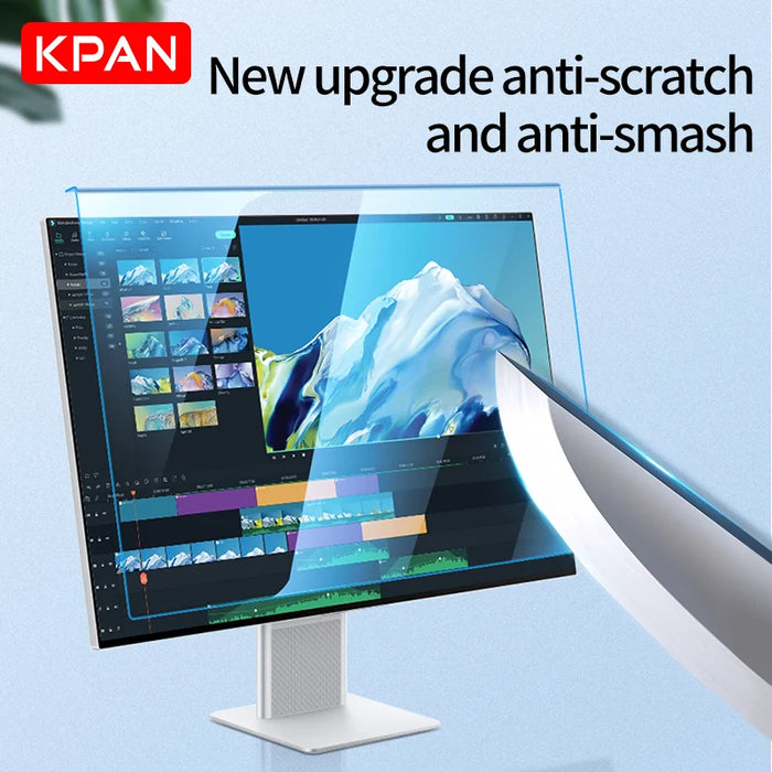 KPAN Acrylic Hanging monitor Screen protective film Anti-Blue Light 12-32 Inch 17 19 21.5 27 Inch For TV Desktop Laptop Imac