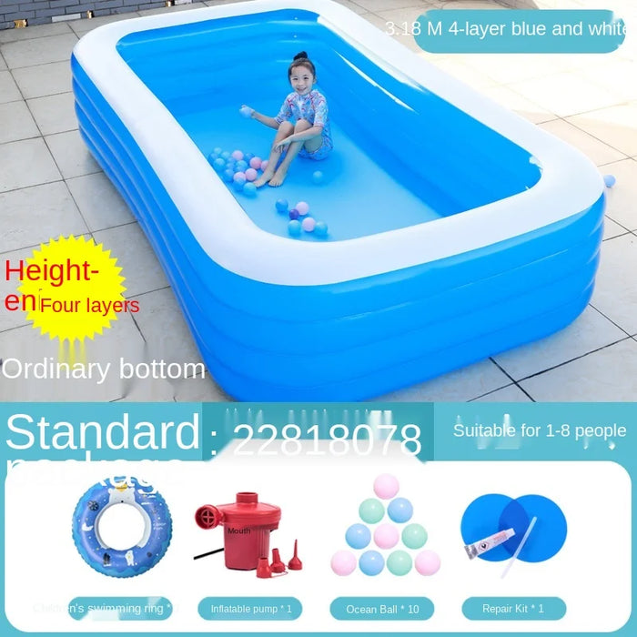 TT Household Children's Inflatable Swimming Pool Thickened Super Large Baby Baby Folding Bucket