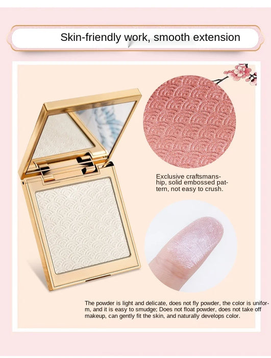 zq  Contour Compact Highlight Brightening Skin Color Three-Dimensional Concealer Side Face Shadow Nose Shadow Powder