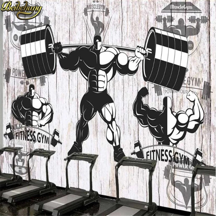 beibehang Custom photo wallpaper wall murals wall stickers 3D broken wall into the gym gymnasium tooling background wall