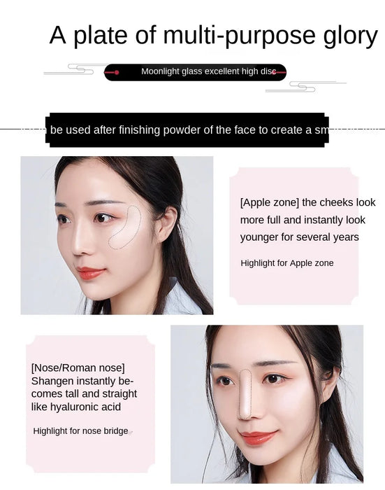 zqHighlighting Powder Nose Shadow Repair Highlight Natural Brightening Skin Color Shadow Powder Repair Three-Dimensional Outline