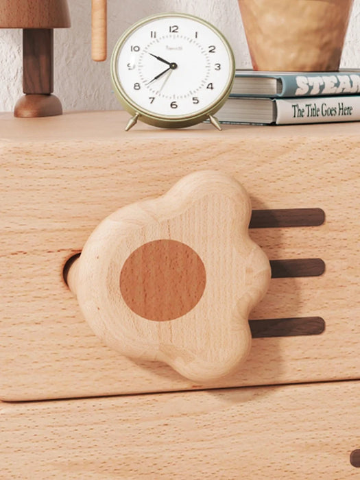 TT Cat's Paw Children's Bedside Table Cartoon Small Mini Bedside Cabinet Locker Creative Solid Wood Storage Cabinet Girl Chest