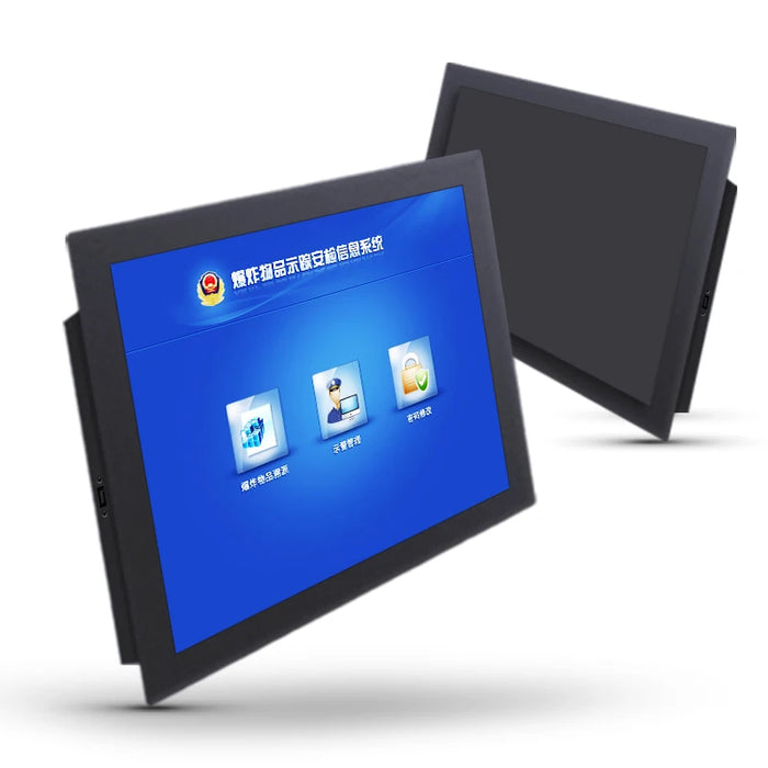 10 15 17 12 Inch Industrial Display LCD Screen Monitor of Tablet VGA HDMI USB Resistance Touch Screen Embedded Installation