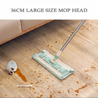 Flat Mop Floor Telescopic with Large Microfiber Pads Spin Mop 360 Degree Handle Home Windows Kitchen Floor Cleaner Wood Tile