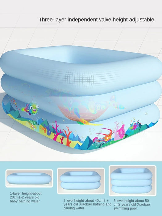 TT Inflatable Thickened Swimming Pool Household Adult Swimming Pool Child Baby Baby Family Bath Pool