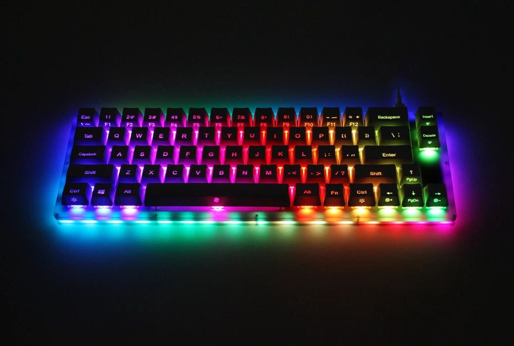 Womier k66 Custom Mechanical Keyboard Kit 65% 66 PCB CASE hot swappable switch support lighting effects with RGB switch led