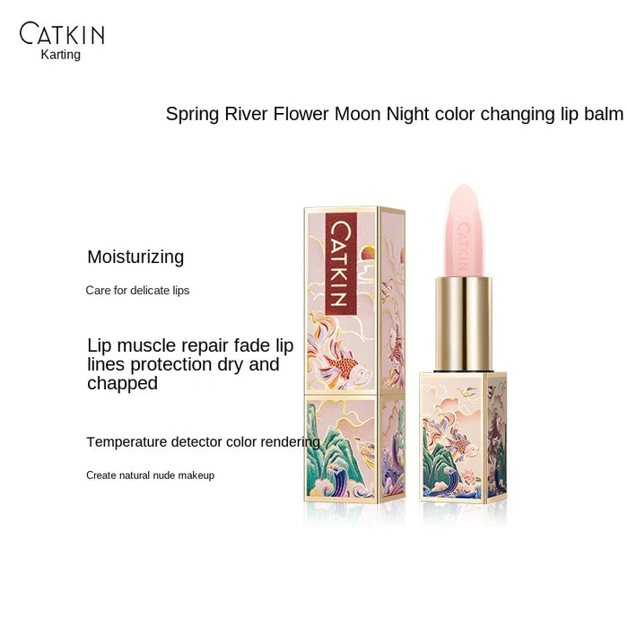 TTCatkin Spring River Flower Moon Night MakeupSet Powder Lipstick EyelinerEyebrow Pencil Newbie BeginnerAuthentic Flagship Store