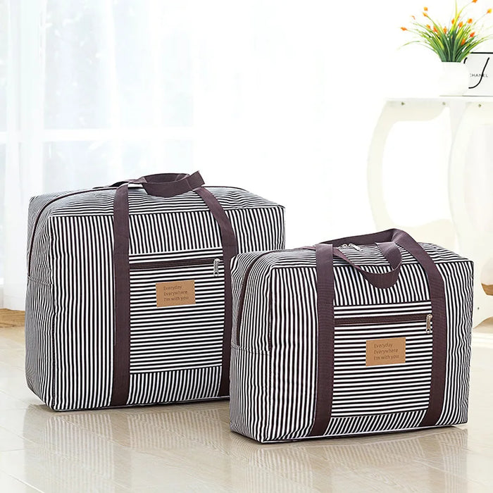 1 Piece Dirty Laundry Organizer Striped Folding Clothes Bag Closet Handbag For Home Portable Travel Bag Pillow Quilt Pakcing Bag