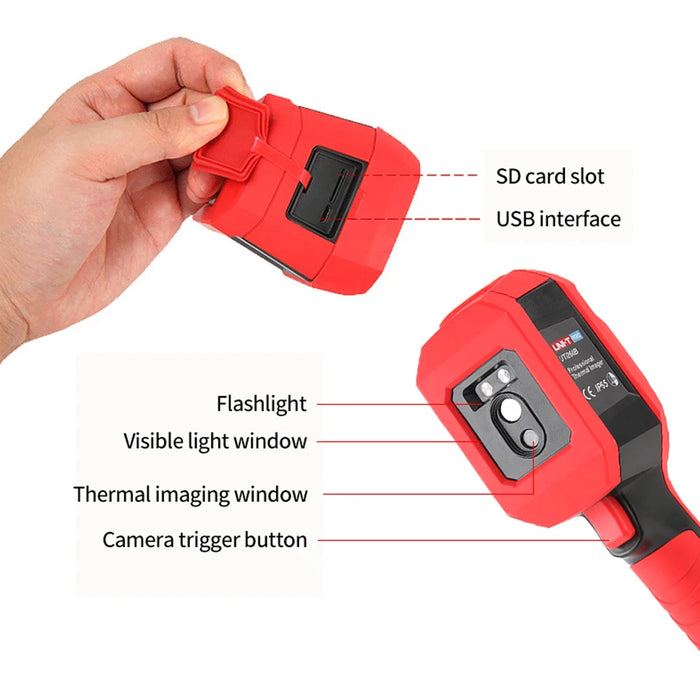 Resolution 256 x 192 Infrared Thermal Imager UNI-T UTi260B Handheld Thermal Camera Infrared Thermometer (Including Battery)