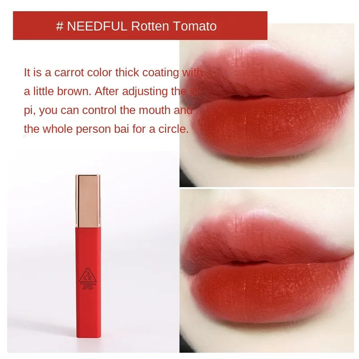 TT Lip Lacquer Lipstick Cloud Velvet Matte Rust Red Tomato Red Niche Brand New Water Mist