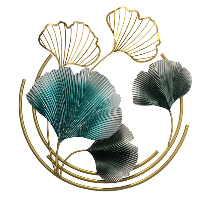 CX New Chinese Creative Ginkgo Leaf Wall Pendant Decorations Light Luxury Wall Hanging