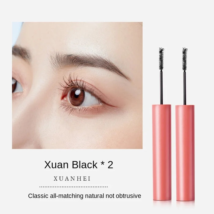 TT Color Mascara Female Waterproof Long Natural Curling Lengthened Encryption Long-Lasting Smudge-Free Brown