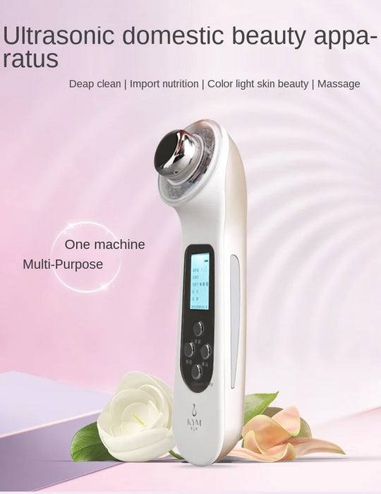 TT Ultrasonic Essence Inductive Therapeutical Instrument Beauty Instrument Home Face Export Facial Cleaner Red and Blue Color