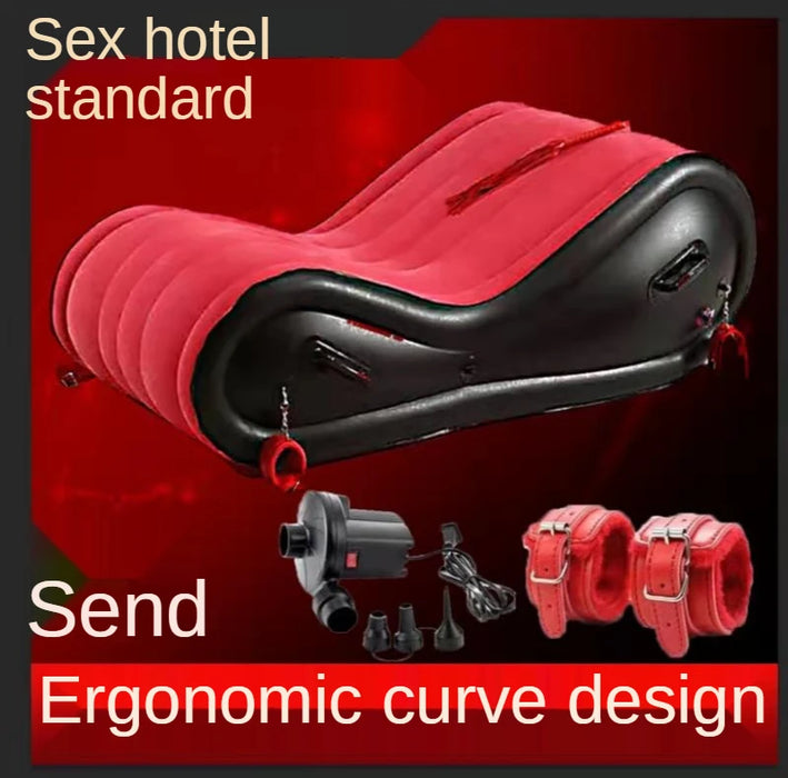 GY Multi-Functional European-Style Sexy Furniture Couple Love Chair Room Flirting Inflatable Sofa Bed