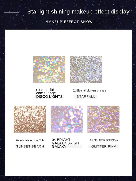 GY Liquid Eye Shadow 01 Super Flash Shimmering Powder Shimmer Waterproof Small Kit Portable Sequins 02 Niche Beginner 03 Female