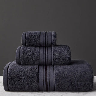 New Egyptian Cotton Towel Bath Towel Sets Solid Color Thicken Bathroom Towels Set Soft Comfortable