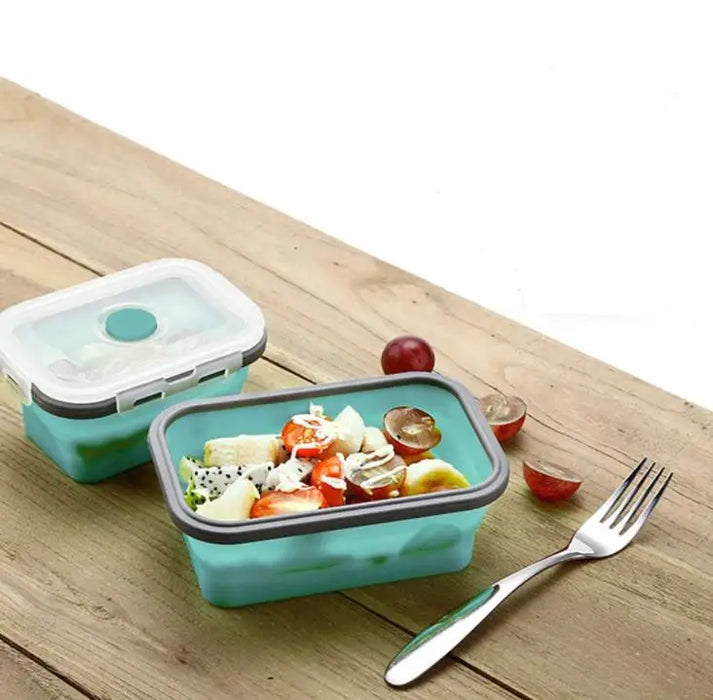 20set 4Pcs/set Silicone Folding Bento Box Collapsible Portable Lunch Box for Food Dinnerware Food Container Bowl SN3861