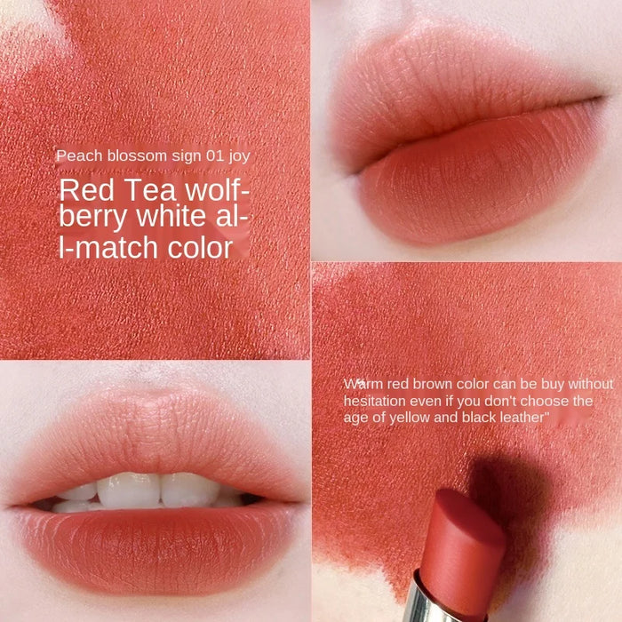 zq Stick Mouth Red Lip Mud Lasting Moisturizing and Nourishing Waterproof Discoloration Resistant Student Lipstick Female