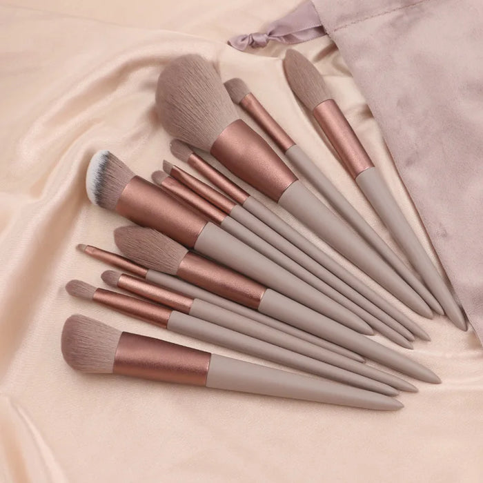 TT 12 Spring and Makeup Brush Set Quick-Drying Repair Powder Brush Blush Eye Shadow Soft Brush Beauty Tool Outfit